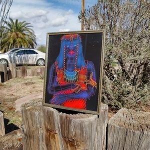 Neon Cleopatra Grid Art By Neon Nicho